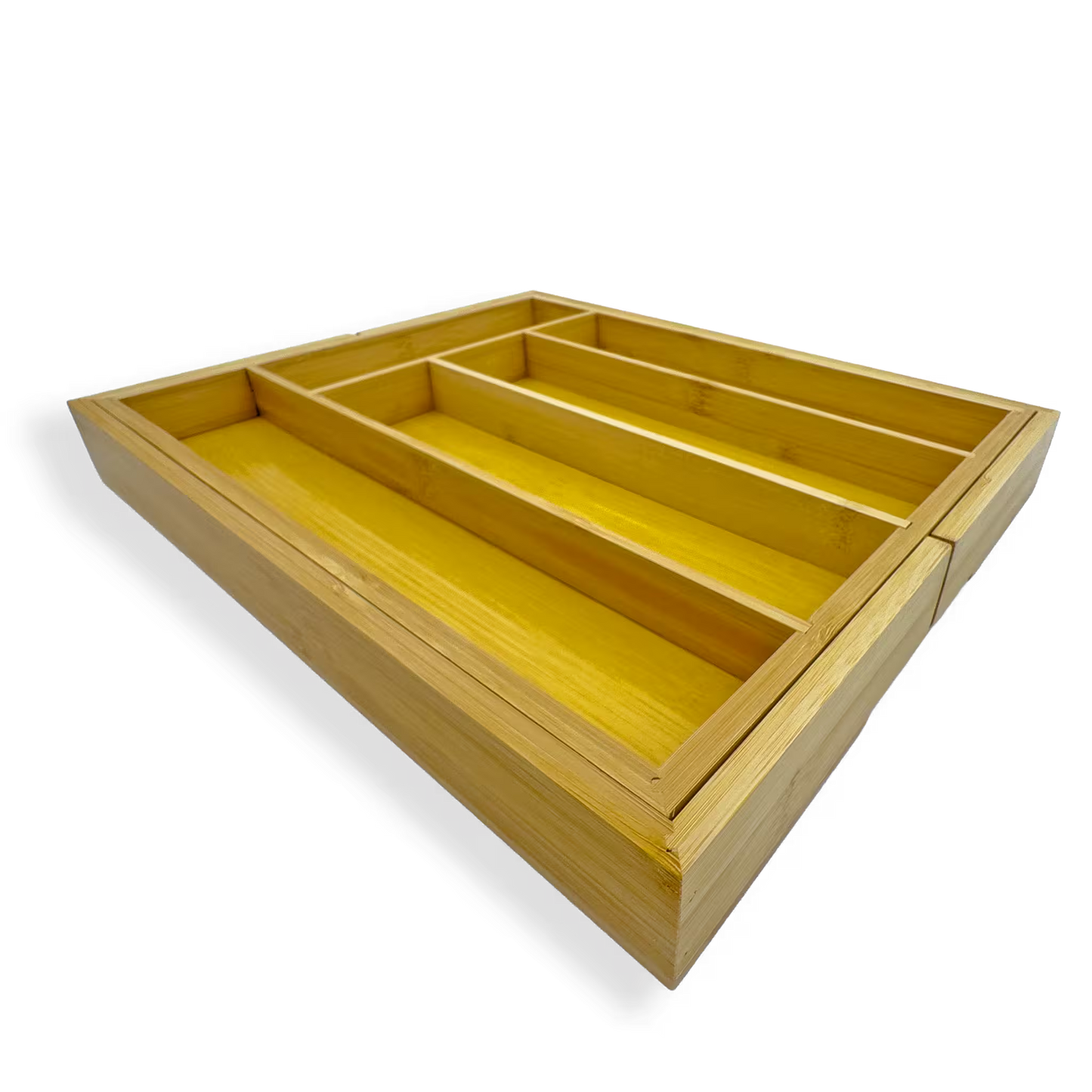 Organizador de Cubiertos Expansible en Bambú | Bandeja Ajustable para Cajón