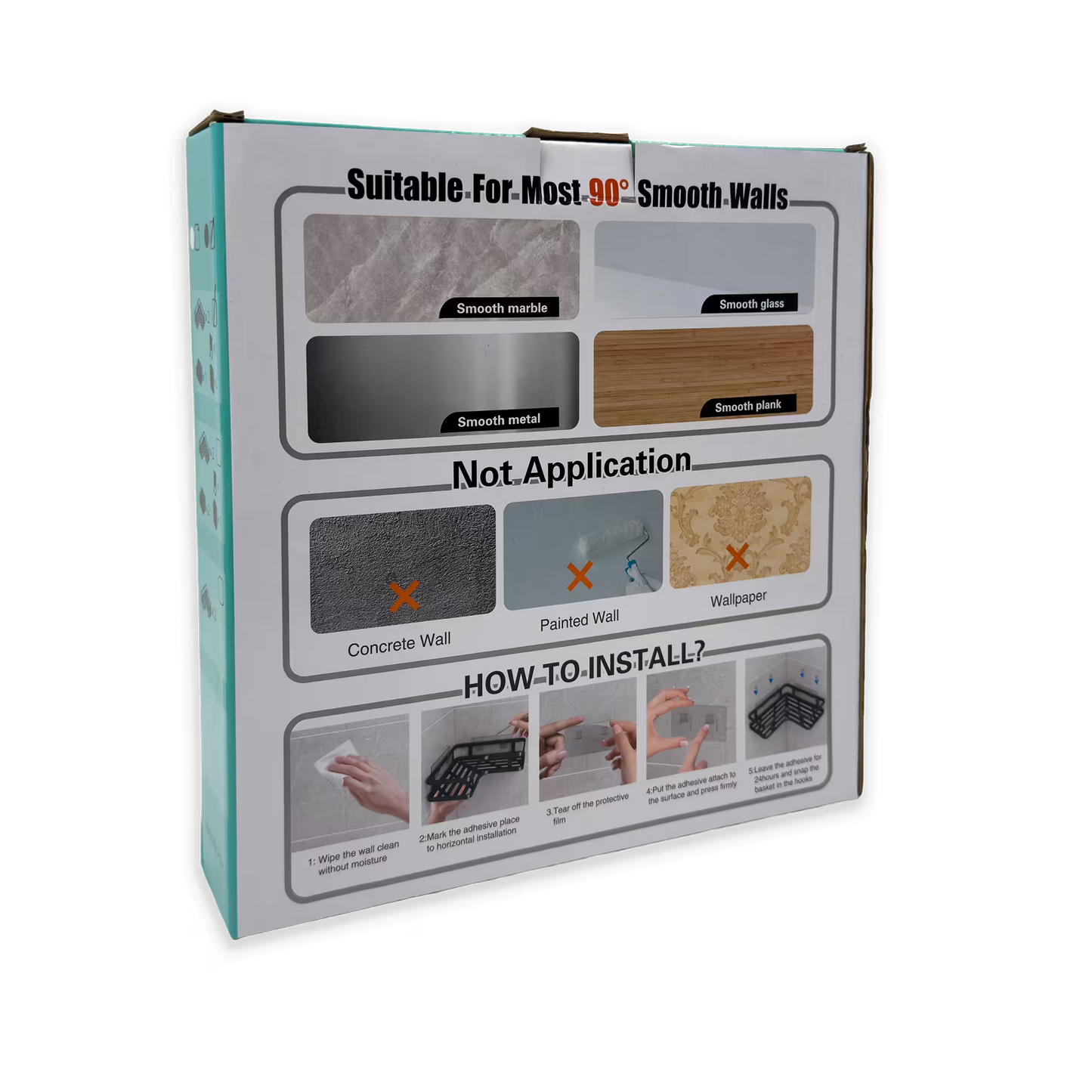 Organizador de Ducha Esquinero| Diseño Minimalista Sin Taladro