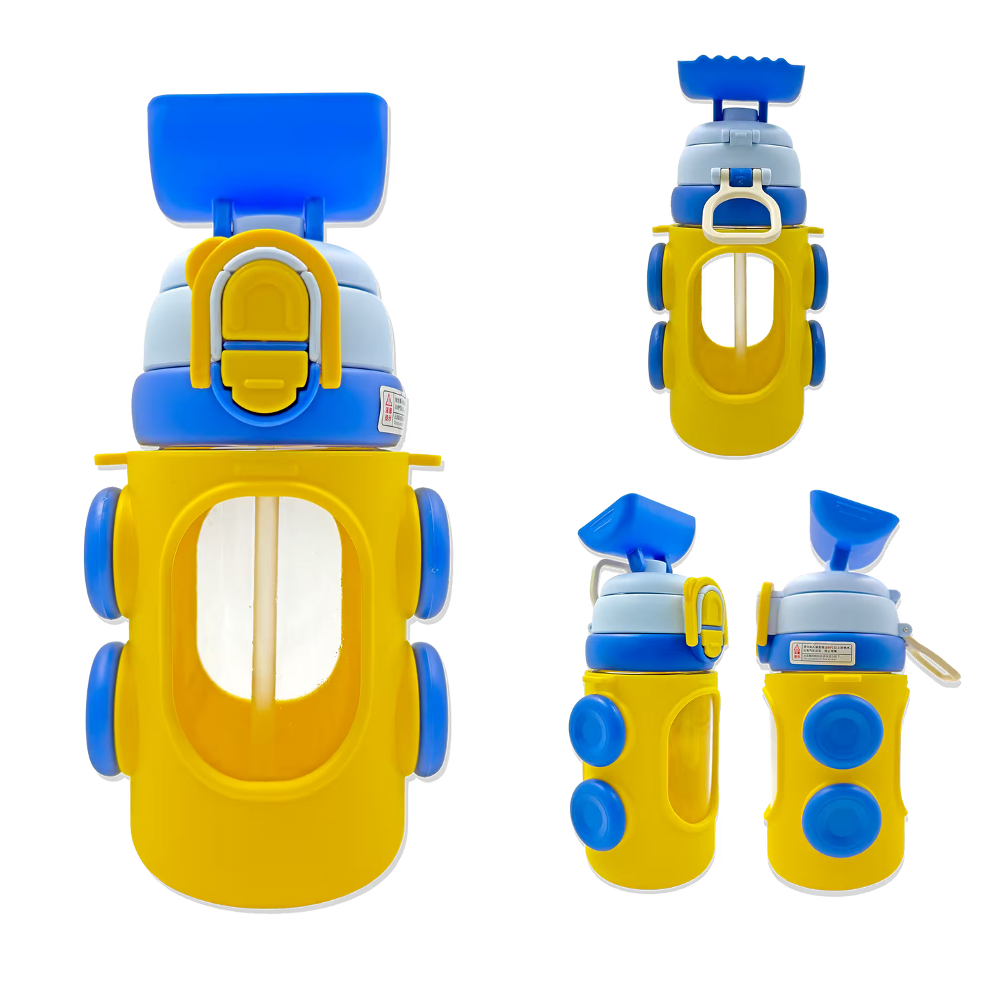 Botella de Agua con Diseño Cute de Carrito – 650 ml