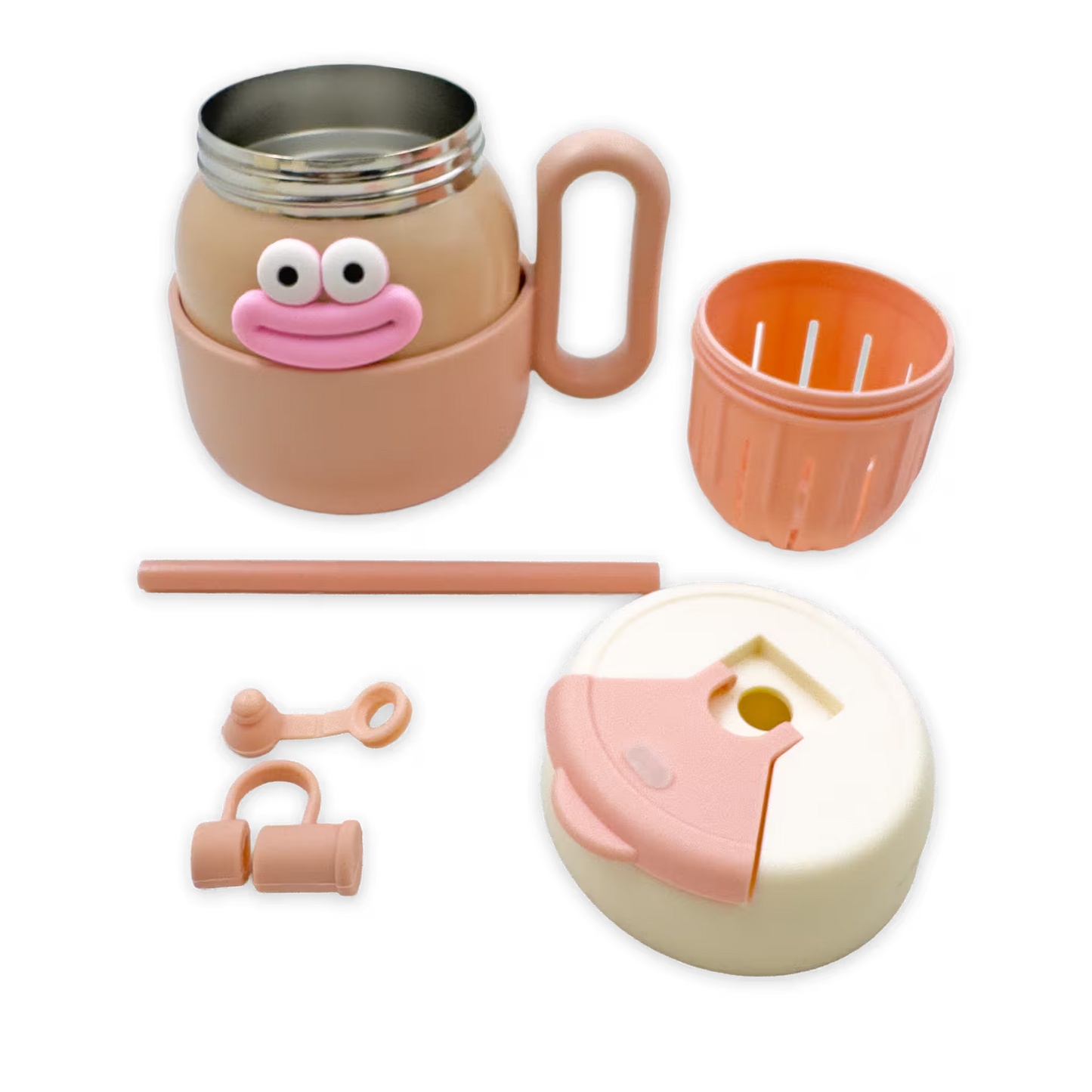 Taza Térmica 'Smile' 450ml con Filtro de Infusión - Interior Acero Inoxidable Premium