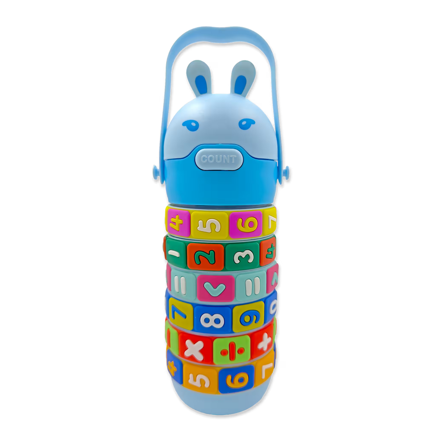 Termo Didáctico Matemático de 520 ML – Botella Infantil Interactiva con Operaciones Giratorias