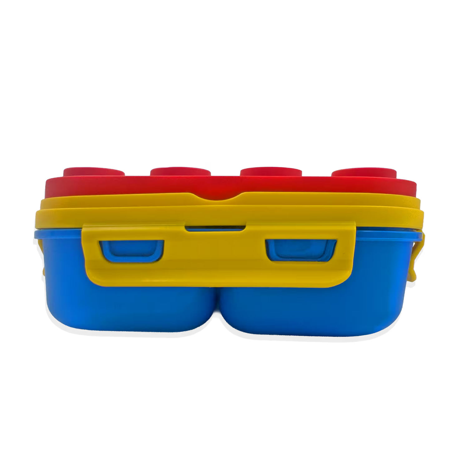 Lonchera Tipo Lego 3 Compartimentos - 900ml con Cuchara Incluida