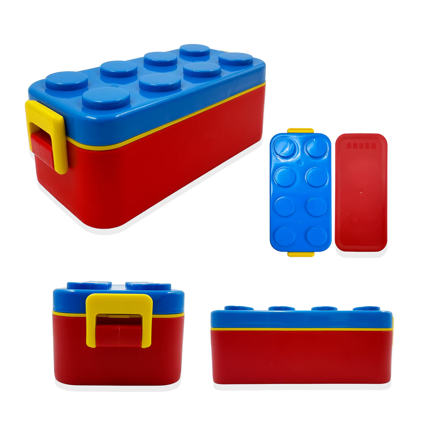 Lonchera Tipo Lego con Compartimentos Deslizables - 550ml.