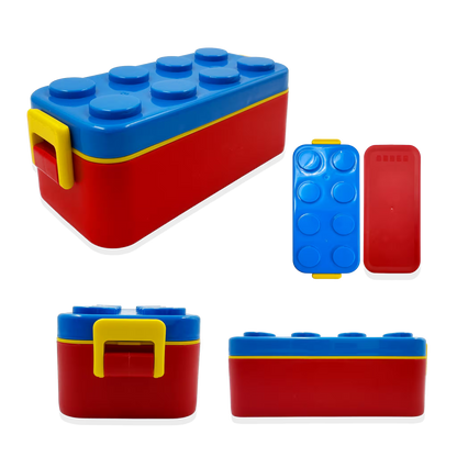 Lonchera Tipo Lego con Compartimentos Deslizables - 550ml.