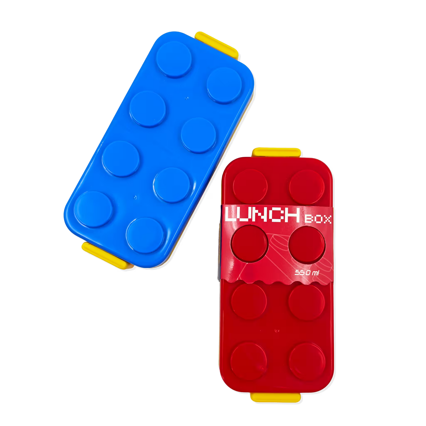 Lonchera Tipo Lego con Compartimentos Deslizables - 550ml.