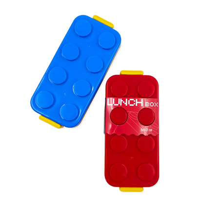 Lonchera Tipo Lego con Compartimentos Deslizables - 550ml.