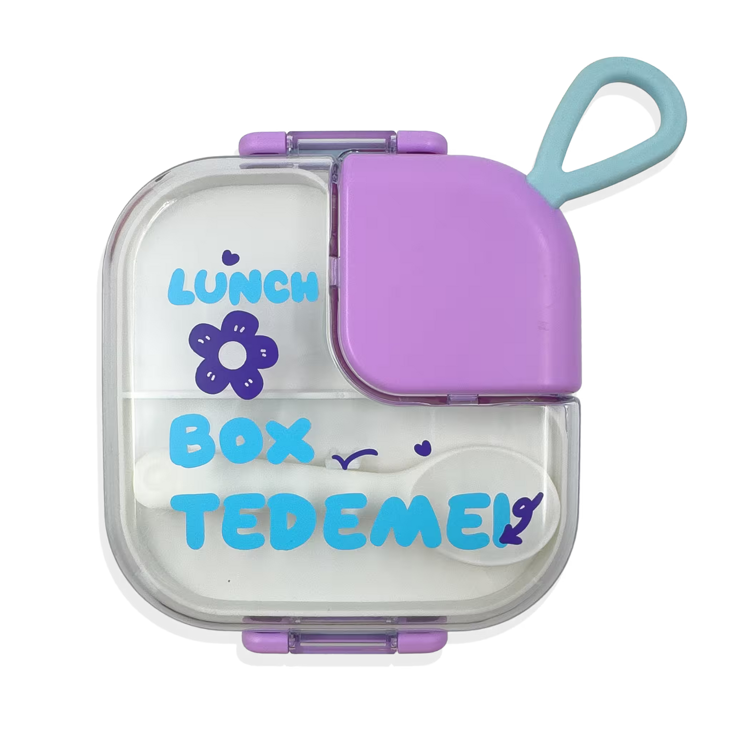 Lonchera con Cierre Hermético de 2 Compartimentos - 700 ml + Accesorios