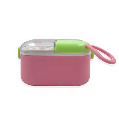 Lonchera con Cierre Hermético de 2 Compartimentos - 700 ml + Accesorios