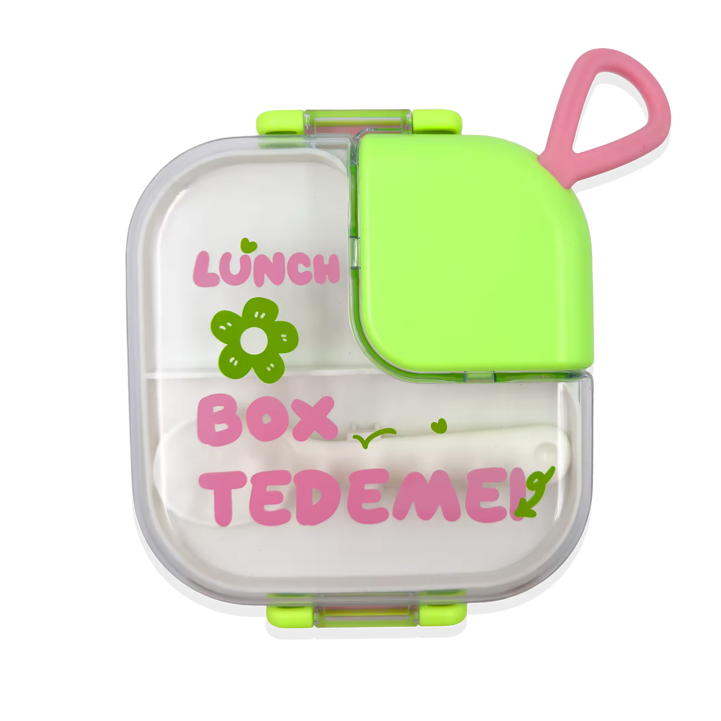 Lonchera con Cierre Hermético de 2 Compartimentos - 700 ml + Accesorios