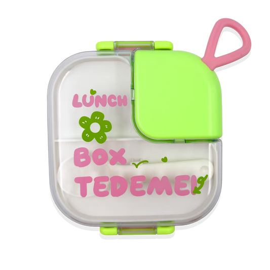 Lonchera con Cierre Hermético de 2 Compartimentos - 700 ml + Accesorios