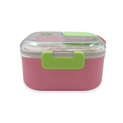 Lonchera con Cierre Hermético de 2 Compartimentos - 700 ml + Accesorios