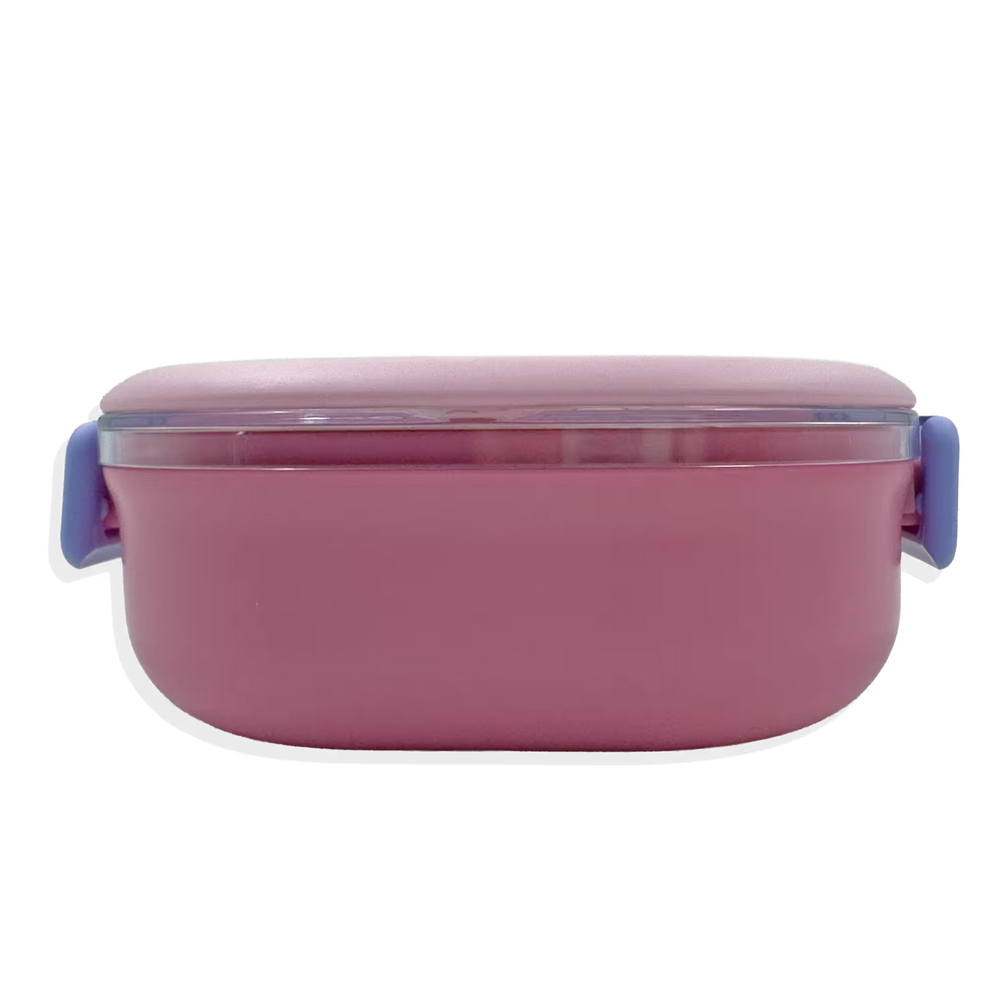 Lonchera Diseño Conejo y Pato en Acrílico - 3 Compartimentos con Cubiertos Incluidos