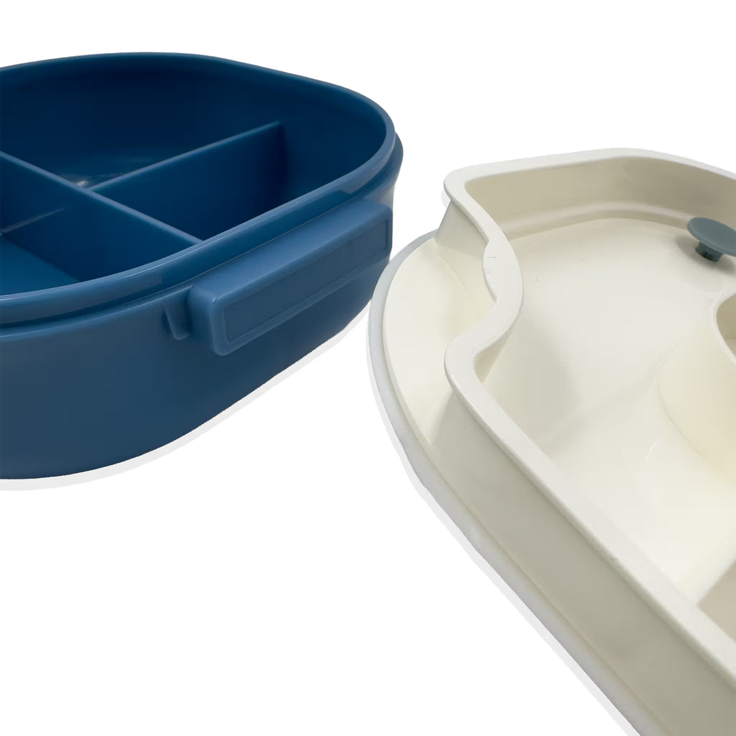 Lonchera Diseño Conejo y Pato en Acrílico - 3 Compartimentos con Cubiertos Incluidos