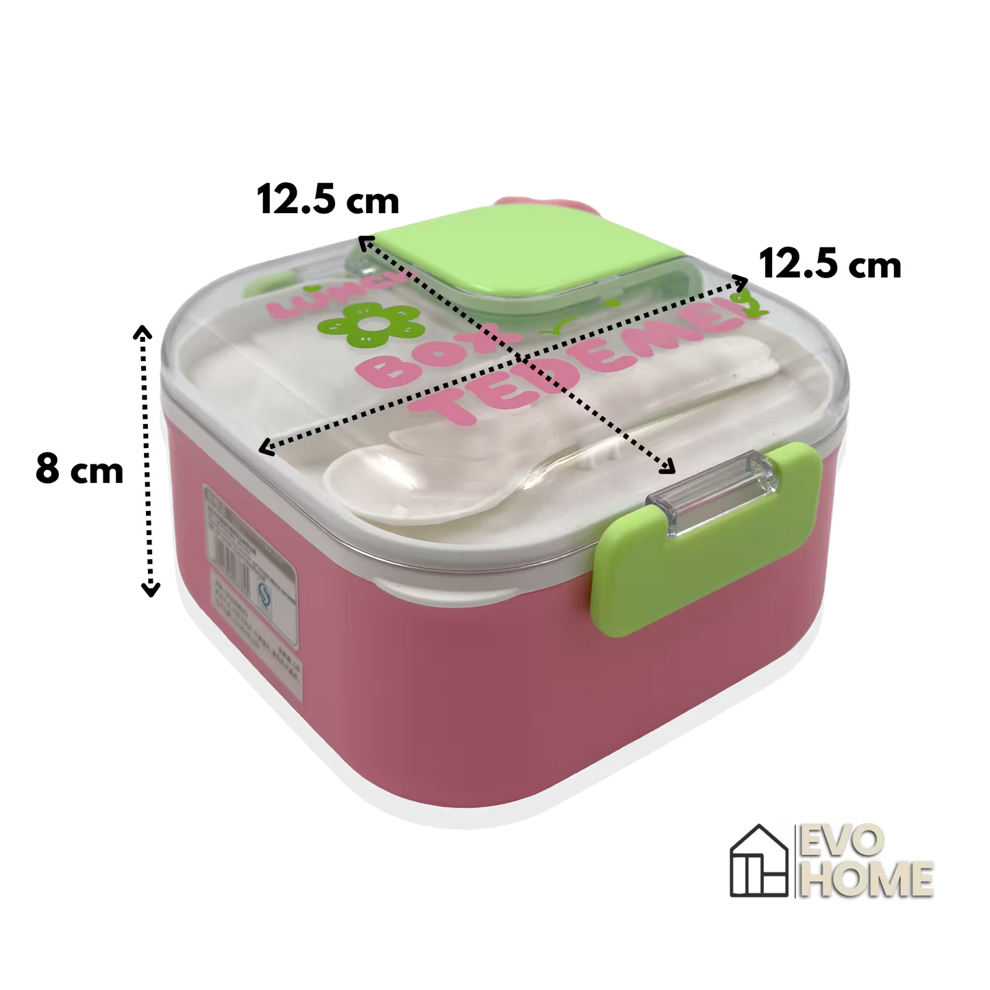 Lonchera con Cierre Hermético de 2 Compartimentos - 700 ml + Accesorios