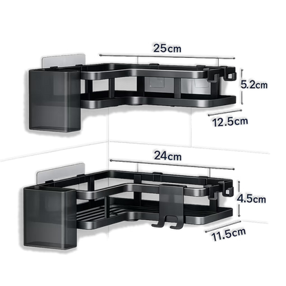 Organizador de Ducha Esquinero| Diseño Minimalista Sin Taladro