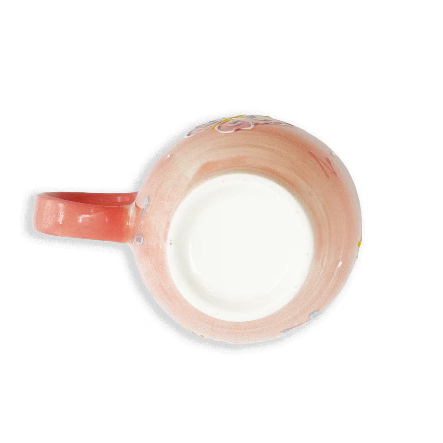 Mug Grande de Porcelana Pintada a Mano | Capacidad 500ml MARIPOSA