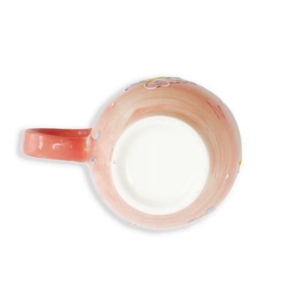 Mug Grande de Porcelana Pintada a Mano | Capacidad 500ml MARIPOSA