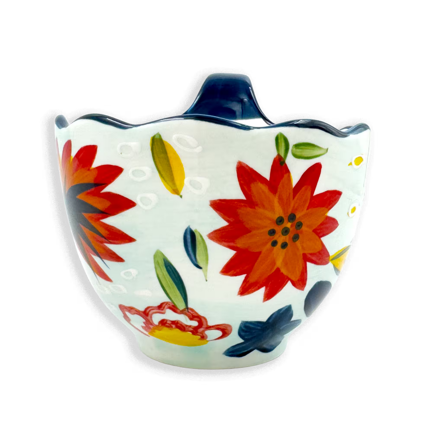 Mug Grande de Porcelana Pintado a Mano | Capacidad 500ml AZUL