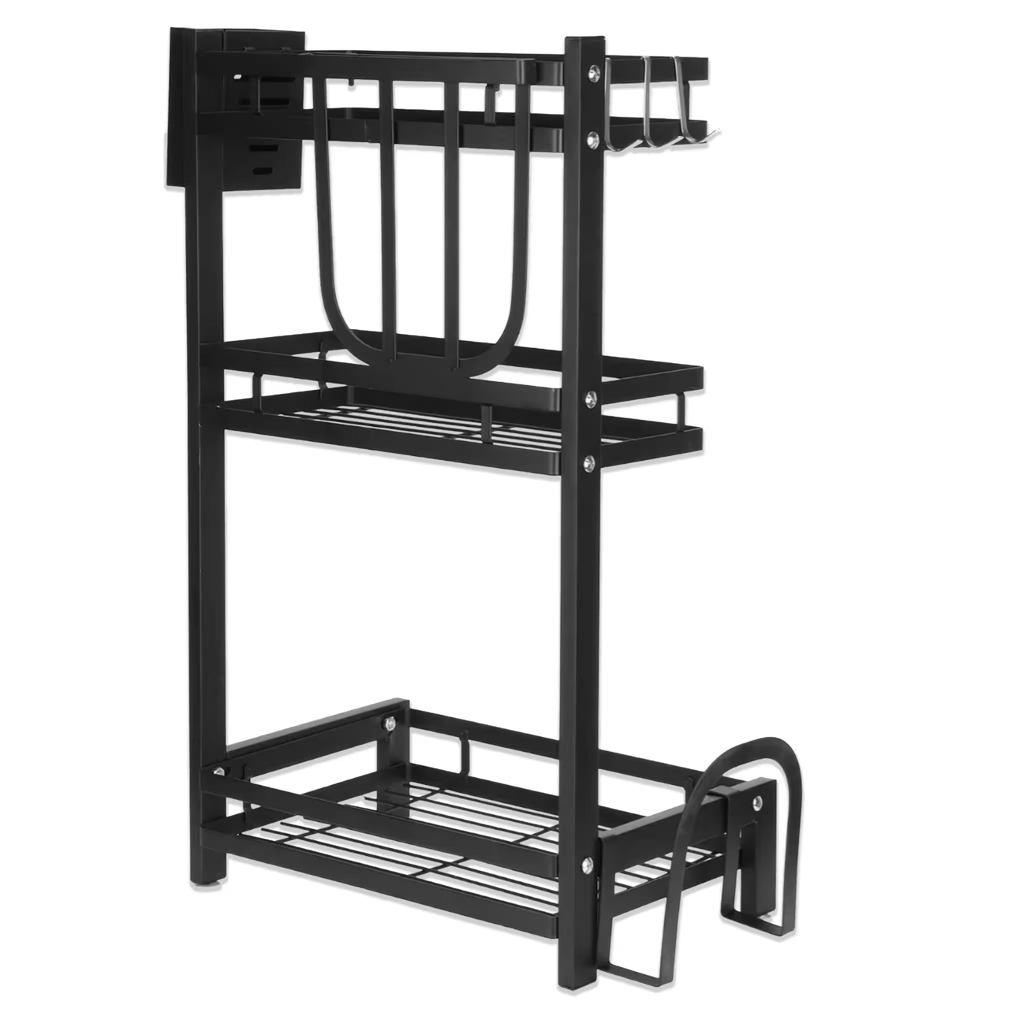 Organizador Multifuncional de Cocina - 3 Niveles con Ganchos