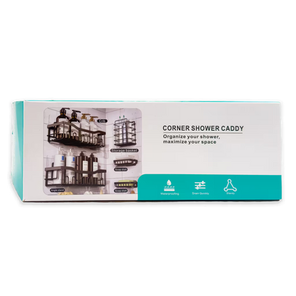Organizador de Ducha Modular 5-en-1 | Repisas Adhesivas Anti-Óxido