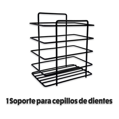 Organizador de Ducha Modular 5-en-1 | Repisas Adhesivas Anti-Óxido