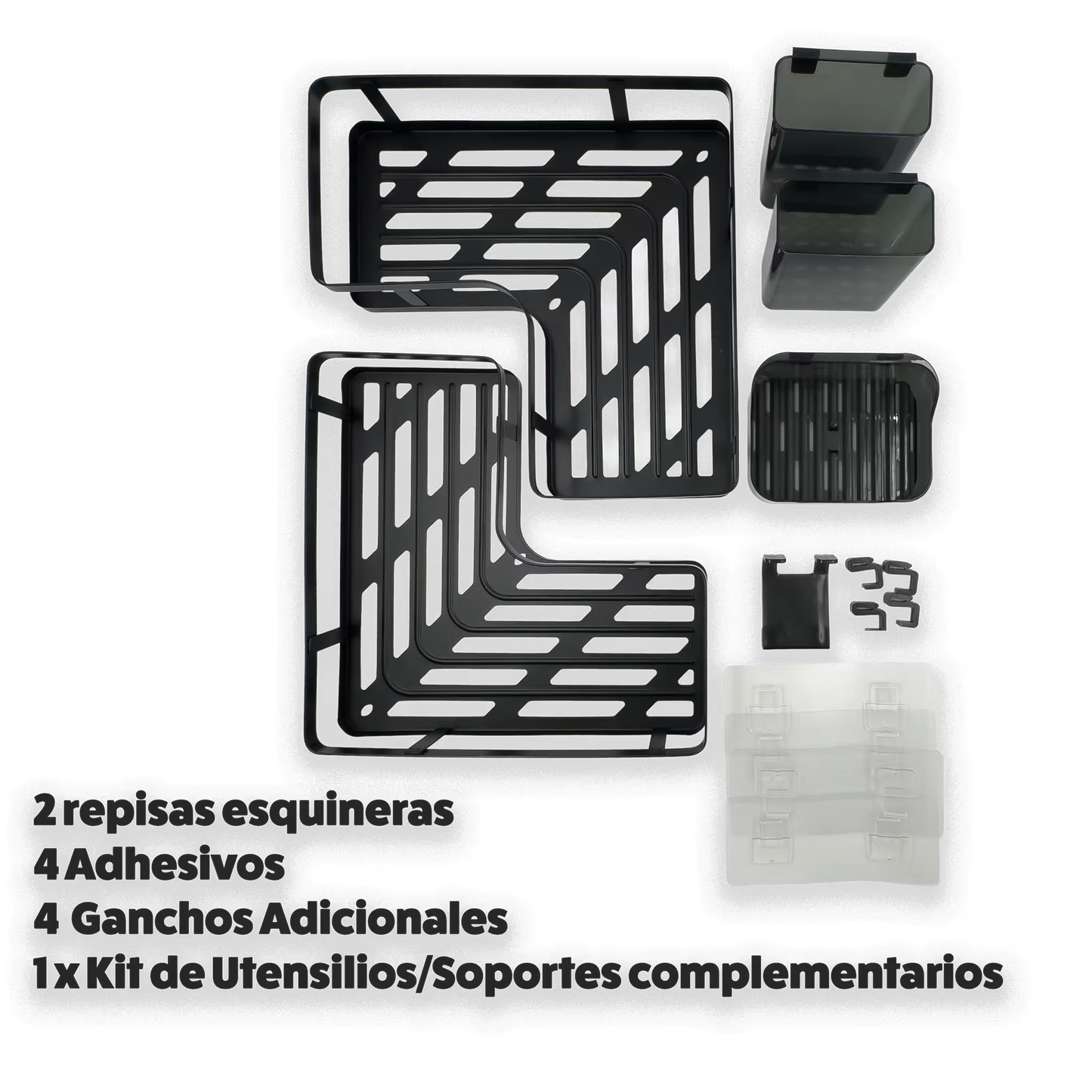 Organizador de Ducha Esquinero| Diseño Minimalista Sin Taladro