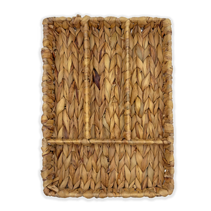 Organizador de Cubiertos Tejido en Fibras Naturales | Bandeja Artesanal para Cajón (Copia)