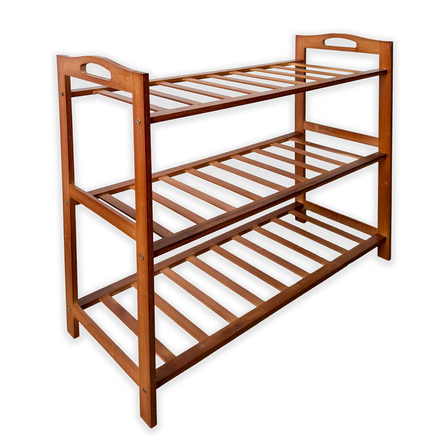 Organizador de Zapatos en Madera de Bambú - 3 Niveles | Zapatero Estante Natural