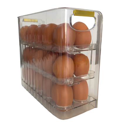 Organizador de Huevos de 3 Niveles (30 Puestos)
