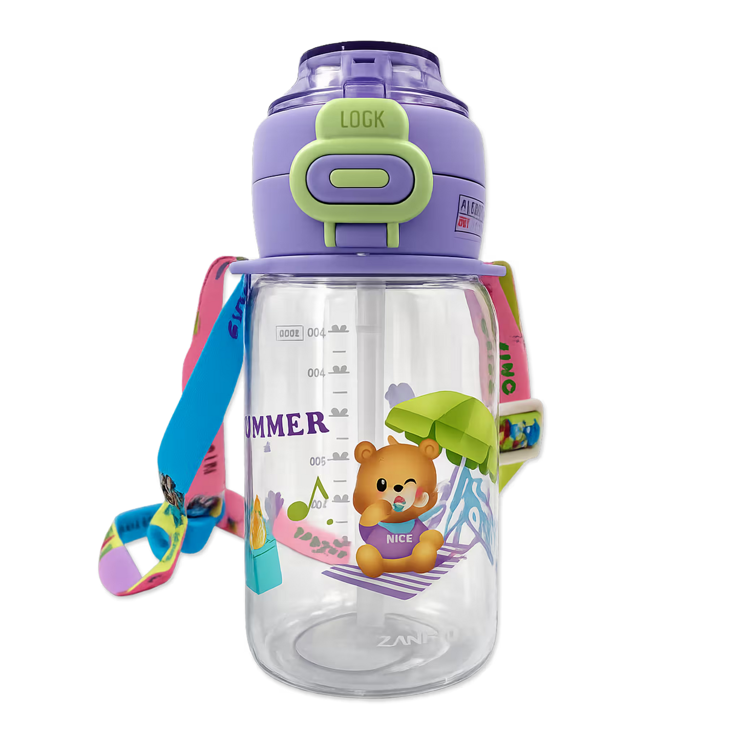 Termo Osos Estaciones 700 ml con Doble Sistema de Toma - Directo o con Pitillo