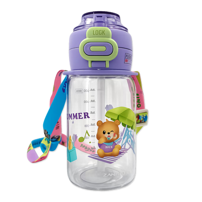 Termo Osos Estaciones 700 ml con Doble Sistema de Toma - Directo o con Pitillo