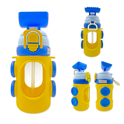 Botella de Agua con Diseño Cute de Carrito – 650 ml