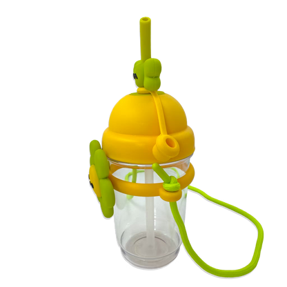 Termo con Diseño de Flor 750ml - Pitillo de Silicona Grado Alimenticio