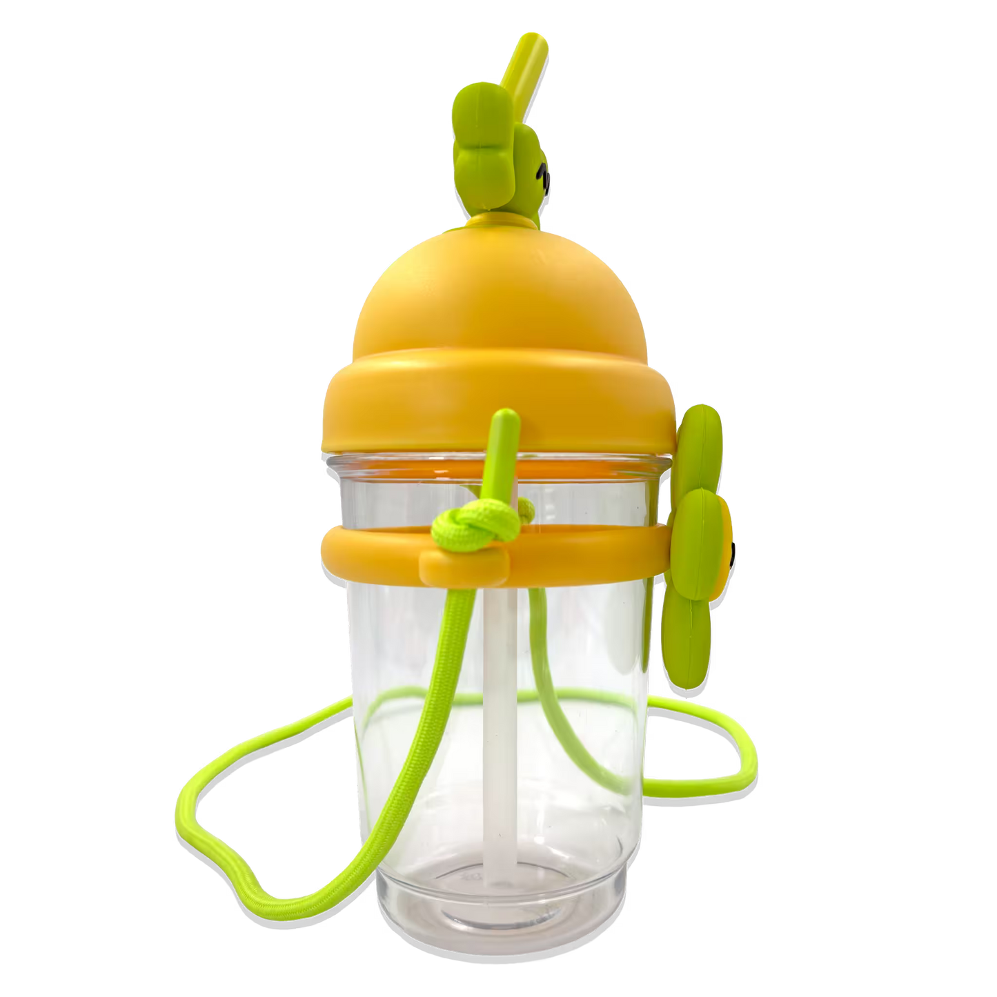 Termo con Diseño de Flor 750ml - Pitillo de Silicona Grado Alimenticio