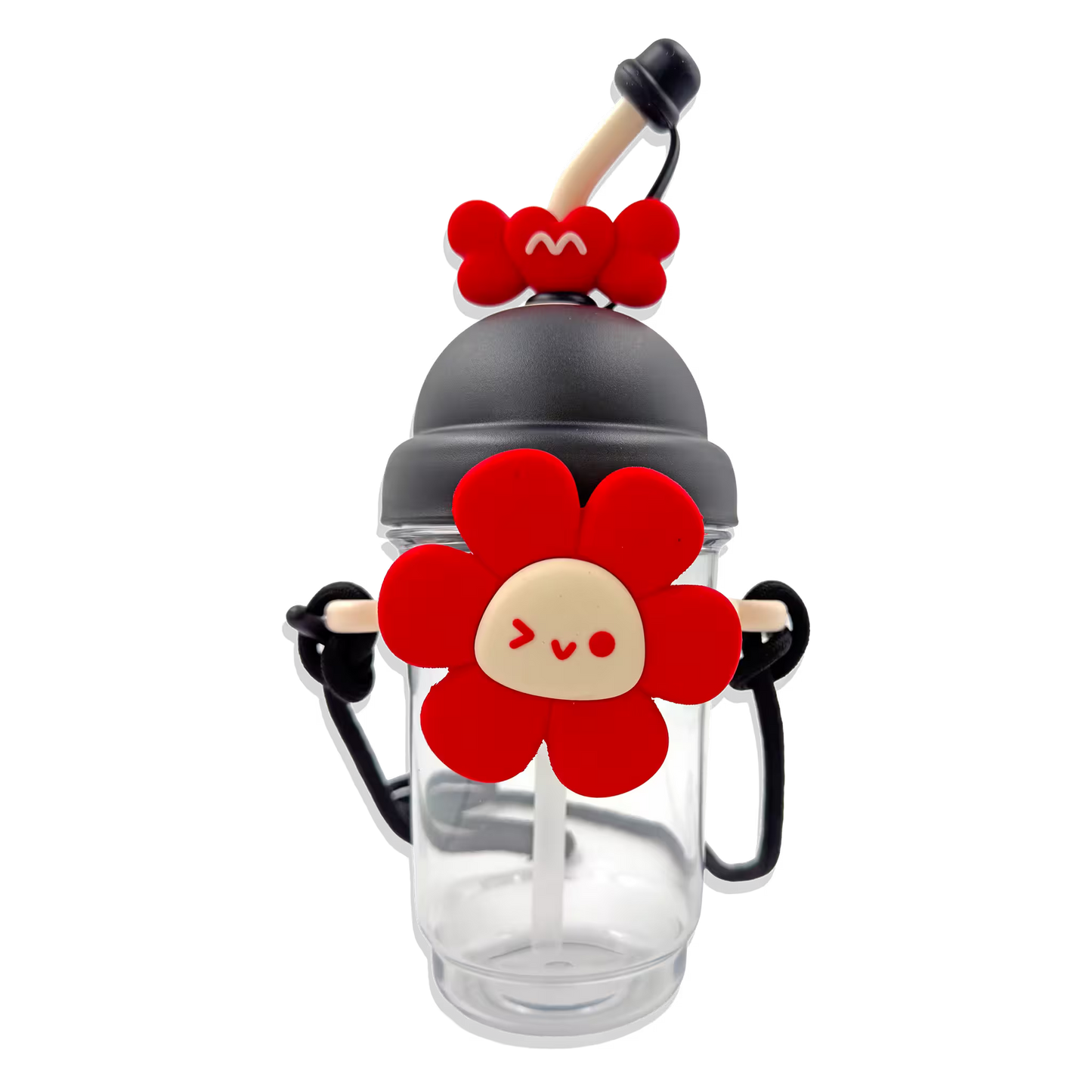 Termo con Diseño de Flor 750ml - Pitillo de Silicona Grado Alimenticio