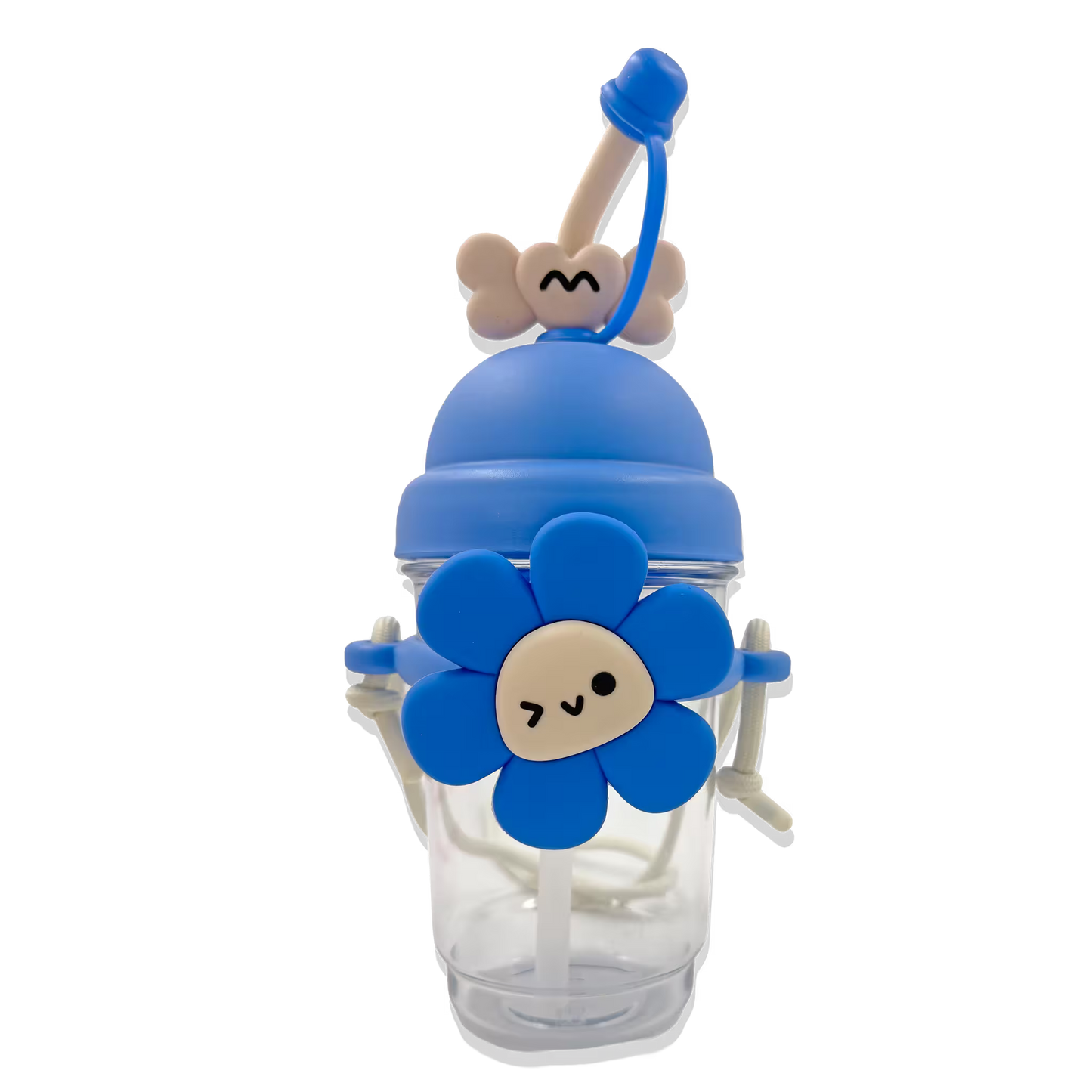 Termo con Diseño de Flor 750ml - Pitillo de Silicona Grado Alimenticio