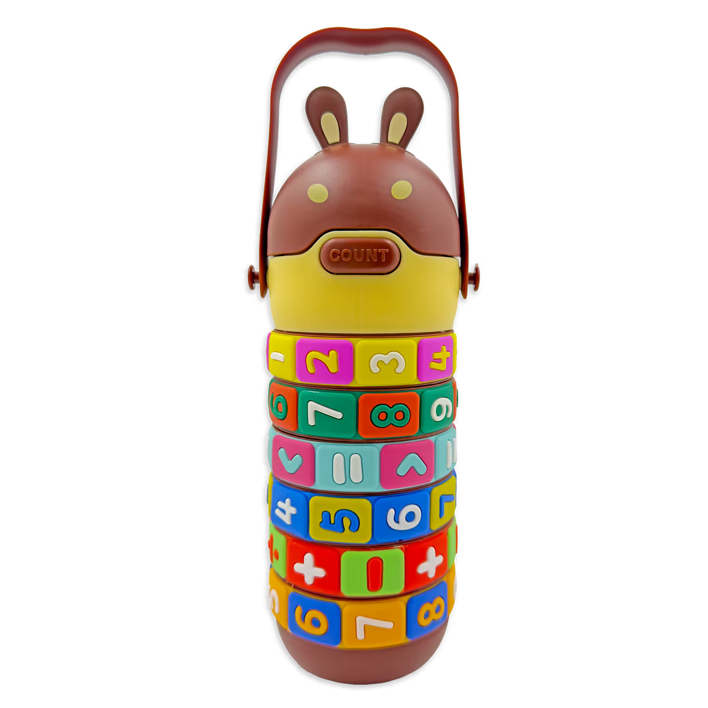 Termo Didáctico Matemático de 520 ML – Botella Infantil Interactiva con Operaciones Giratorias