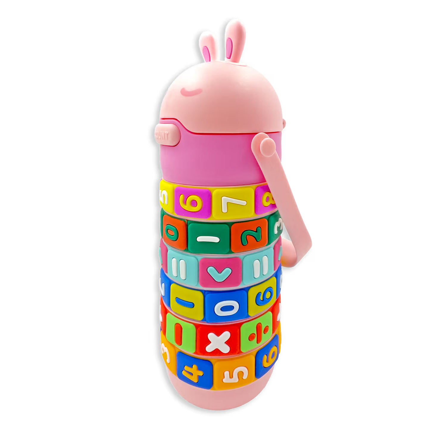 Termo Didáctico Matemático de 520 ML – Botella Infantil Interactiva con Operaciones Giratorias