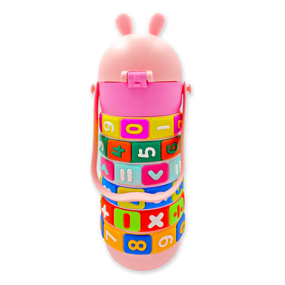 Termo Didáctico Matemático de 520 ML – Botella Infantil Interactiva con Operaciones Giratorias