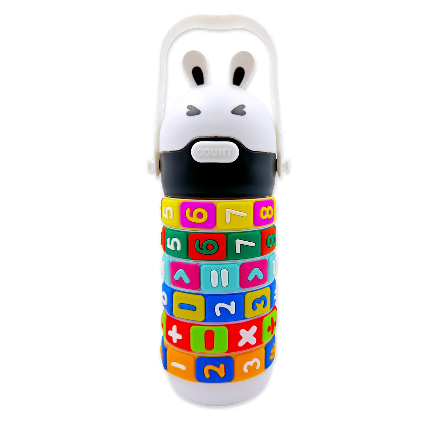 Termo Didáctico Matemático de 520 ML – Botella Infantil Interactiva con Operaciones Giratorias