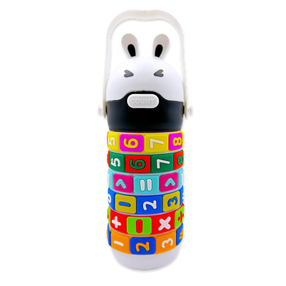 Termo Didáctico Matemático de 520 ML – Botella Infantil Interactiva con Operaciones Giratorias