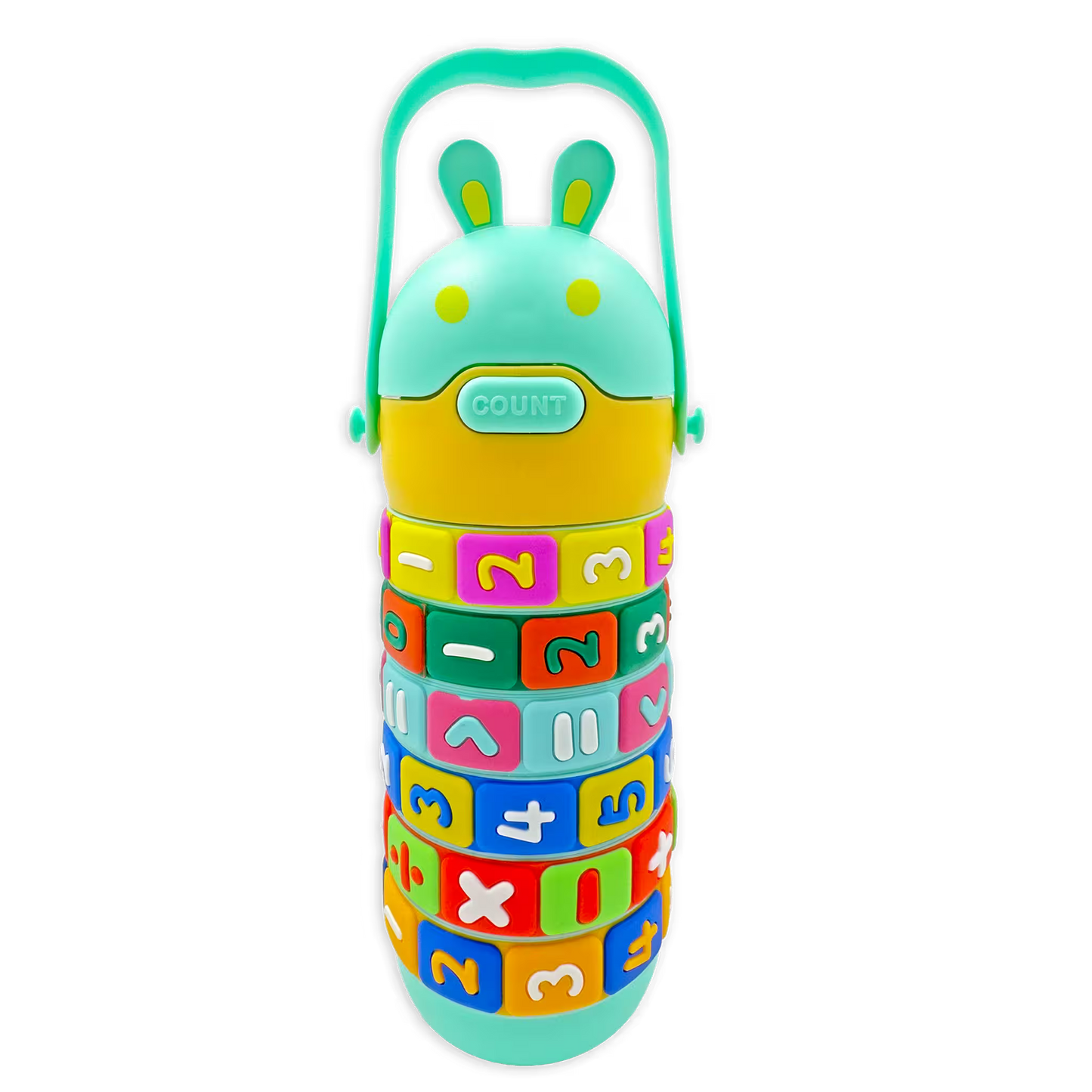 Termo Didáctico Matemático de 520 ML – Botella Infantil Interactiva con Operaciones Giratorias