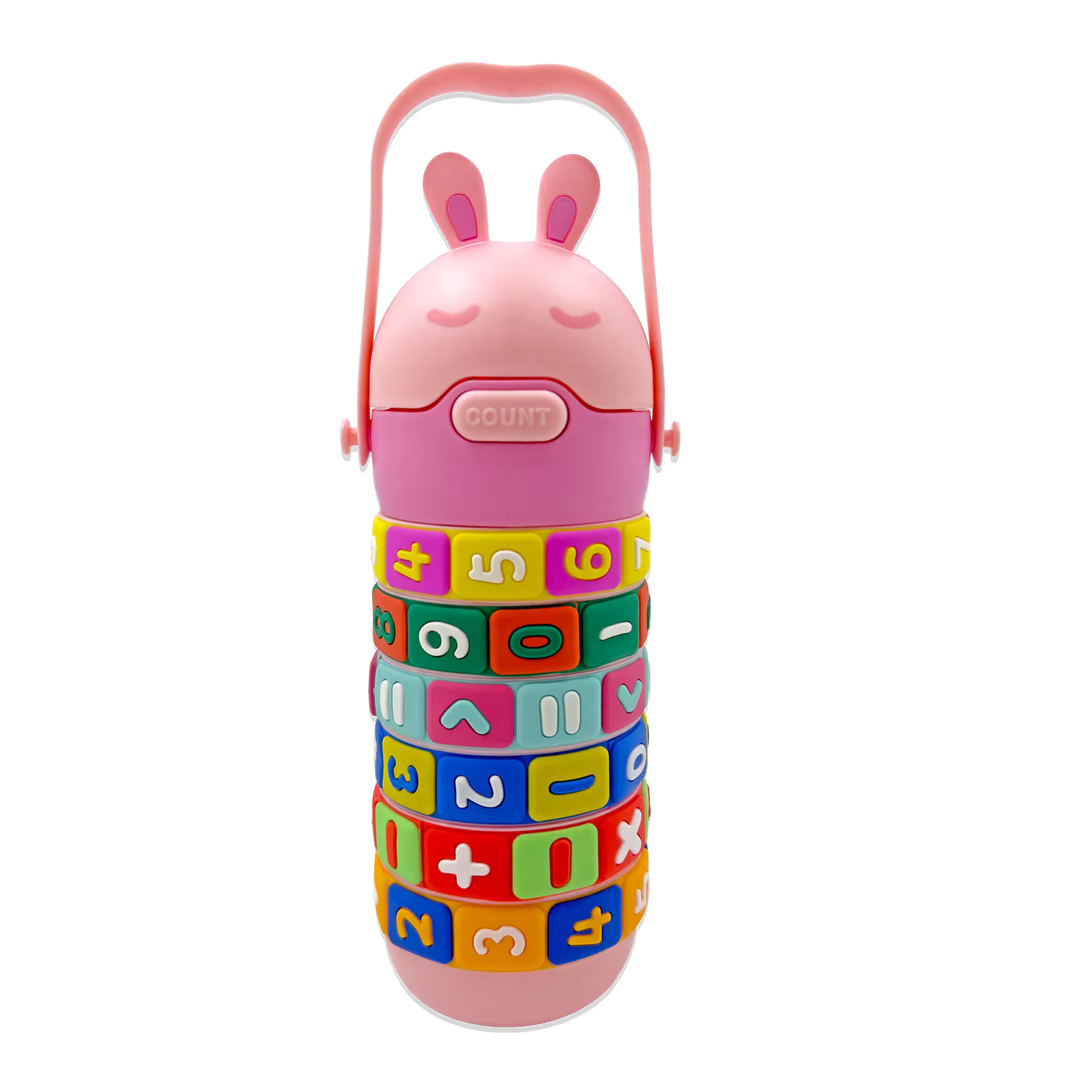 Termo Didáctico Matemático de 520 ML – Botella Infantil Interactiva con Operaciones Giratorias