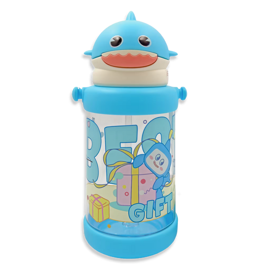 TERMO INFANTIL CON DISEÑO DE TIBURON - LIBRE DE BPA