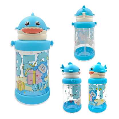 TERMO INFANTIL CON DISEÑO DE TIBURON - LIBRE DE BPA