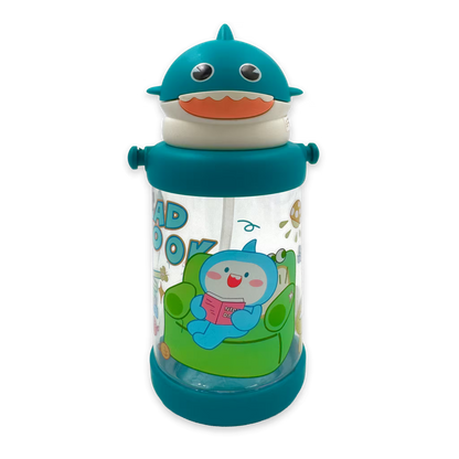 TERMO INFANTIL CON DISEÑO DE TIBURON - LIBRE DE BPA