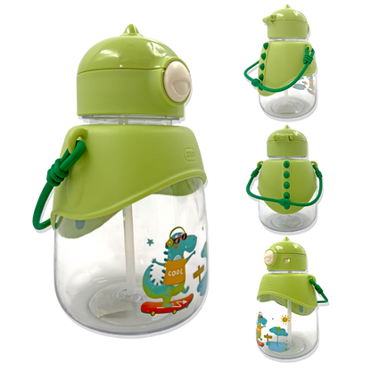 Termo Dinosaurio 1.000 ml con Seguro de Tapa - Diseño Infantil Antiderrames