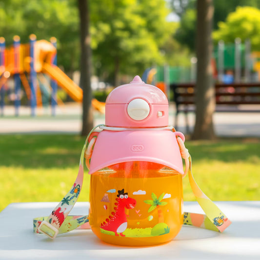 Termo Dinosaurio 1.000 ml con Seguro de Tapa - Diseño Infantil Antiderrames