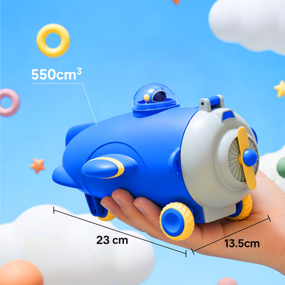 Termo Botella Infantil Airship - Diseño de Avión con Ruedas y Hélice 550ml