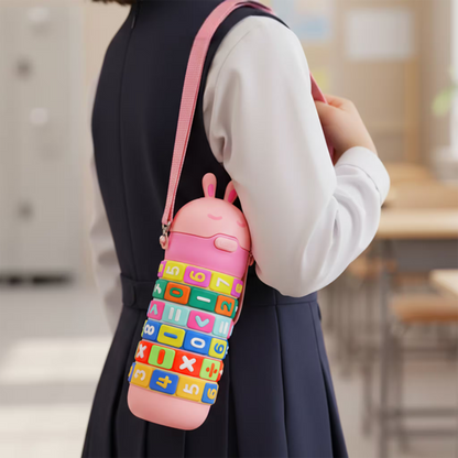 Termo Didáctico Matemático de 520 ML – Botella Infantil Interactiva con Operaciones Giratorias